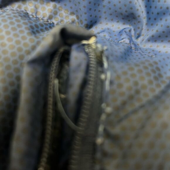Polo Ralph Lauren Navy Camo Down jacket Repaired size 10-12 (M) - Picture 14 of 14